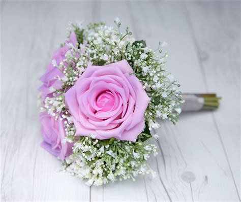 Purple Lavender Natural Touch Roses With Floramatique