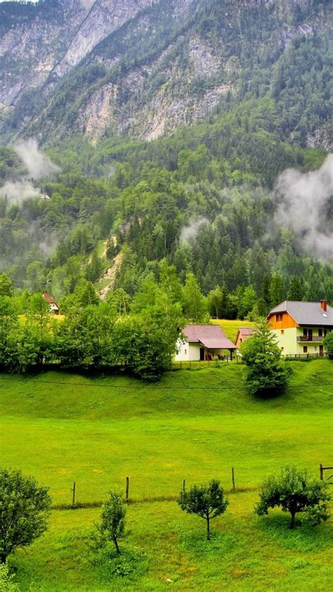 Scenic Mountain Village In Julian Alps Bovec Slovenia Backiee