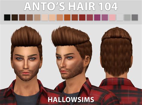 Sims 4 Hairs Hallow Sims Male Hair Pack