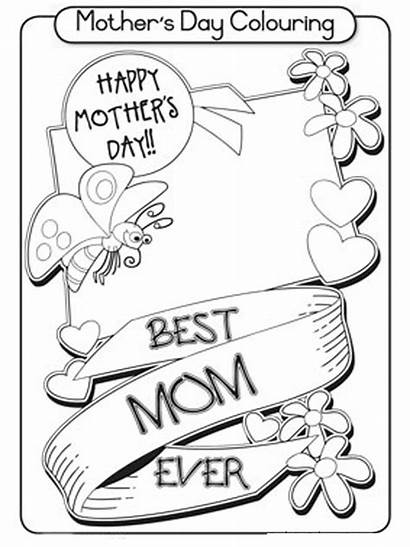 Coloring Pages Printable Mothers Mother Happy Grandma