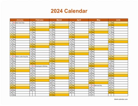 Printable Monthly 2024 Calendar Free 2024 Calendar Printable Pdf With