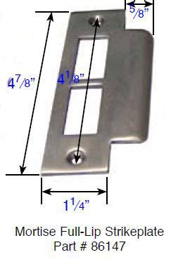 Read online or download pdf • page 4 / 12 • emtek emtouch keypad leversets locksets user manual • emtek for home. Emtek 86147 Standard Mortise Strike Plate