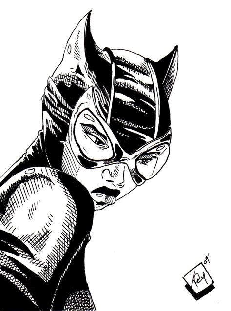 Catwoman T Drawing By Barnlord On Deviantart