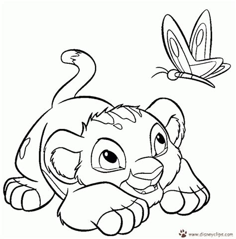 Lion And Cub Coloring Page Coloring Pages