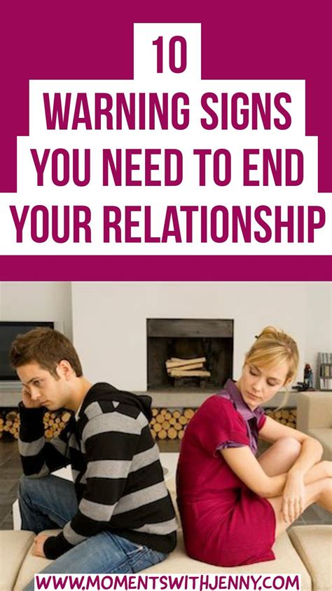 10 warning signs you need to end your relationship moments with jenny in 2020 relationship