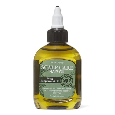 Peppermint tingling hair oil hair care products infused into jojoba oil and pure peppermint oil. Scalp Care Oil with Peppermint by Hair Chemist ...