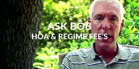 What Is The Difference B An Hoa And Regime “ask Bob” Charleston