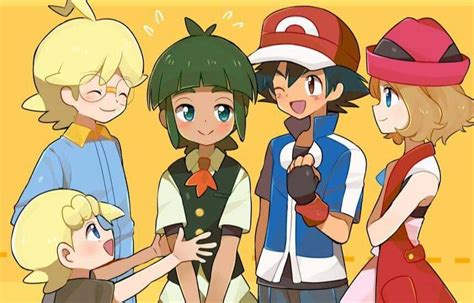 Ash And His Kalos Friends I Give Good Credit To Whoever Made This 👏 Sawyer Pokemon