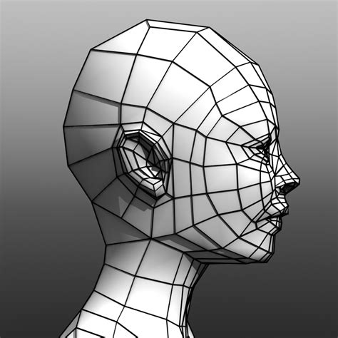 Low Poly Female Base Mesh By Giakaama 3docean