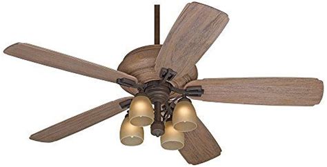 A Ceiling Fan With Three Light Bulbs On It