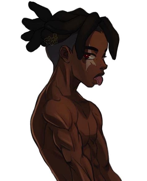 Pin By Al0st B0y On Des œuvres Black Cartoon Characters Black Anime