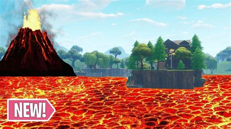 Fortnite Cube Volcano Event Right Now At Loot Lake Volcano Event Live