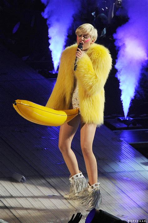 Miley Cyrus Performed In A Banana Costume At The Ziggo Dome In This