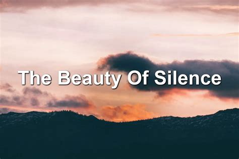 The Beauty Of Silence Joseph Lalonde