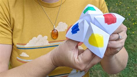 How To Fold A Paper Fortune Teller