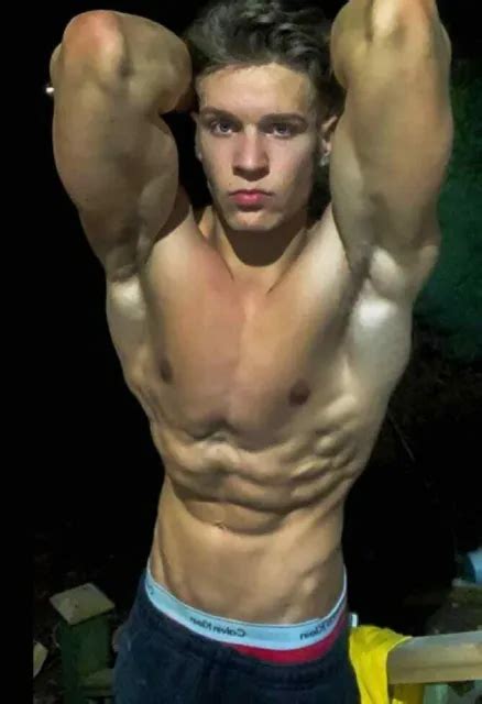 shirtless male muscular body builder flexing arm pits beefcake photo 4x6 b960 3 99 picclick