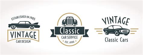 Vintage Car Logo Collection Vector Free Download