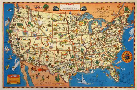 Picture This T1746 A Good Natured Map Of The United States The