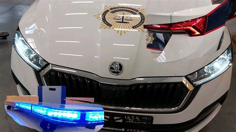 Skoda Octavia A8 Police Car Blinkers Youtube