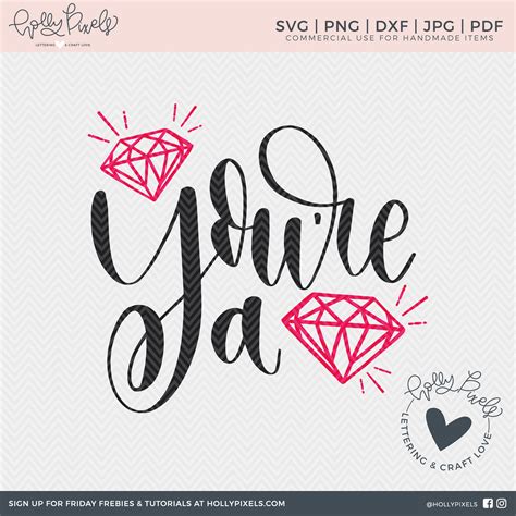 Is buying a cricut worth it? You're a Gem SVG Valentine - SoFontsy