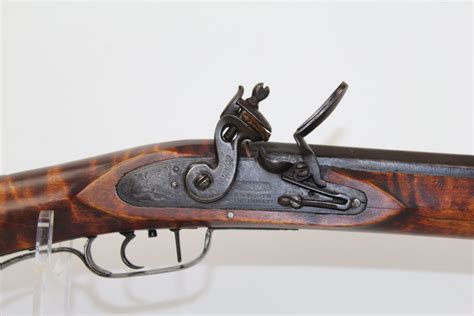 Flintlock American Long Rifle Candr Antique 004 Ancestry Guns