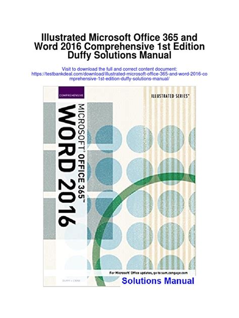 Illustrated Microsoft Office 365 And Word 2016 Comprehensive 1st