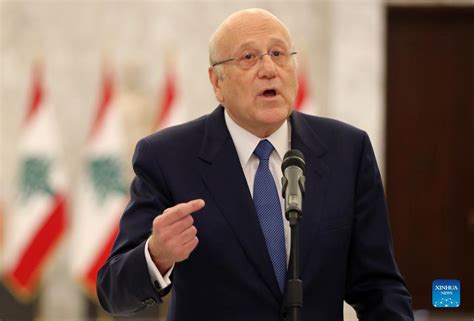 Lebanons Pm Designate Najib Mikati Forms New Cabinet Xinhua