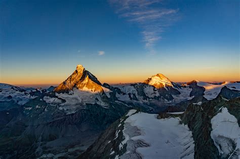 Matterhorn 4k Wallpaper Dent Dhérens Mountains Sunrise Morning