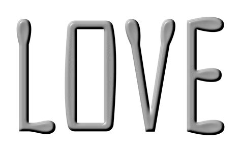 3d Love Text Word 17394960 PNG