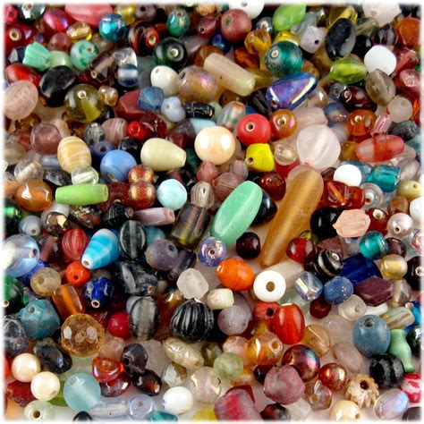 Glass Beads Assorted 6 12mm 1lb 454g The Crafts Outlet Mixed