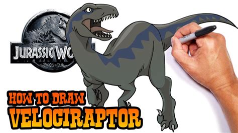 How To Draw Velociraptor Jurassic World Easy Art Lesson My Xxx Hot Girl