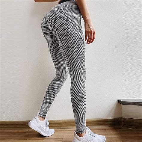Famous Tik Tok Leggings High Waist Tummy Control Bubble Hip Lift Workout Fitness Tights Butt