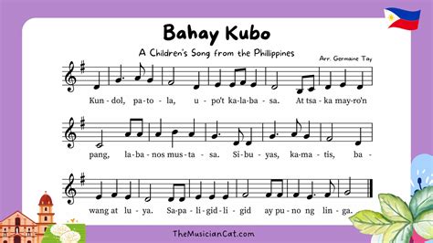 Bahay Kubo A Traditional Folk Song From The Philippinesthe Musician Cat