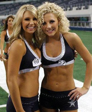 This is the 40th season for the dallas cowboys cheerleader squad. Dallas Cowboys Cheerleaders Tobie Percival and Courtney ...