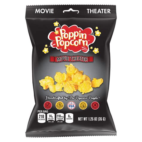 Movie Theater Butter Popcorn 125 Oz Snack Size 4 30 Ct Carriers