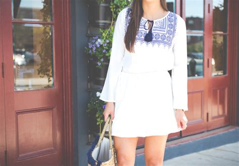 Embroidered White Dress A Southern Drawl