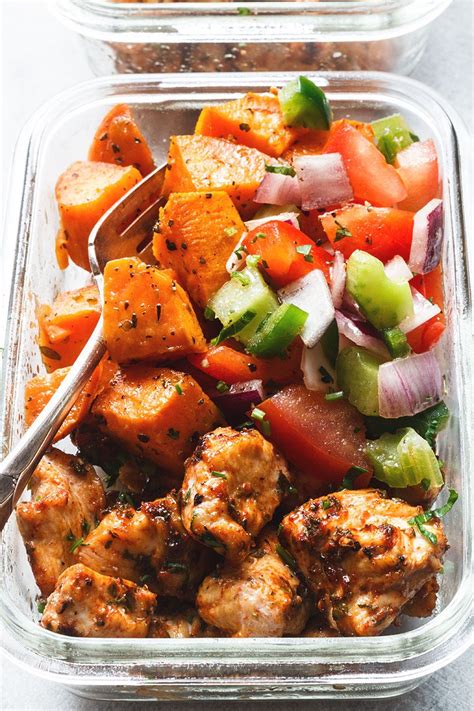 Easy meal prep chicken bowls. Meal Prep - Roasted Chicken and Sweet Potato — Eatwell101
