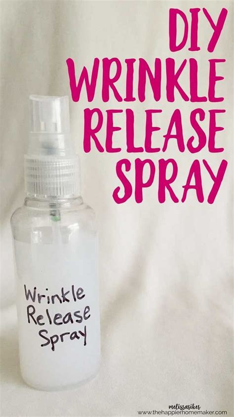 Homemade Diy Wrinkle Release Spray Is Easy To Make And Gets Wrinkles