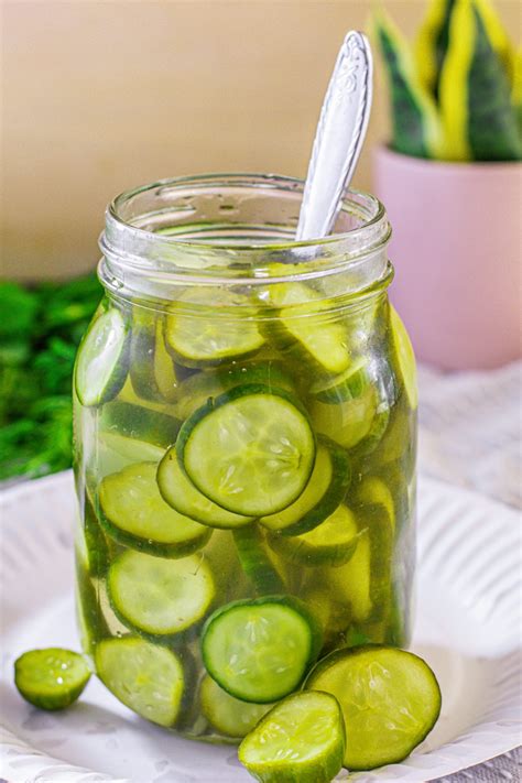 Quick Pickled Cucumbers Written By Vegan