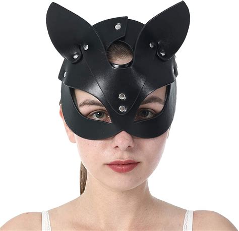 Cat Mask Women Cat Head Mask Halloween Carnival Party Mask Catwoman