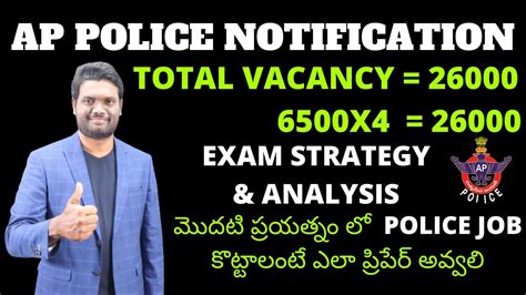 AP POLICE NOTIFICATION 2020 UPCOMING VACANCY DETAILS EXAM STRATEGY