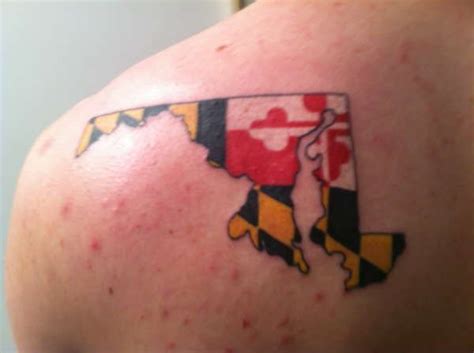 Shop 53 custom tattoo and art studio location/address: Gallery For > Maryland Flag Tattoo | Tattoos | Pinterest ...