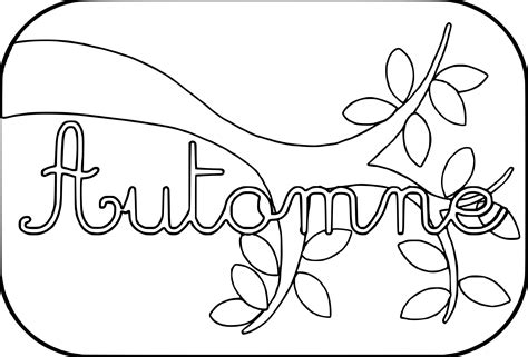 Coloriage automne à imprimer