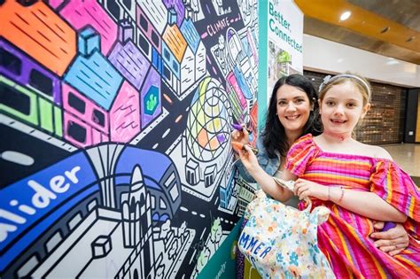 Newryie The Quays Hosts Translink Life Better Connected Mural