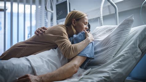 Wife Visiting Her Recovering Husband In The Hospital Stock Image F033 3153 Science Photo