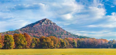 Fall View Of Pinnacle Mountain Just West Of Little Rock Arkansas