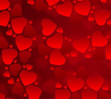 Red Hearts Abstract Happy Valentine Day Corazones Red Hd Wallpaper