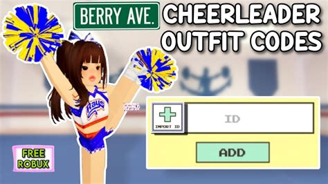 Cheerleader Outfit Codes For Berry Avenue Brookhaven Rp And Bloxburg 🤩 ️