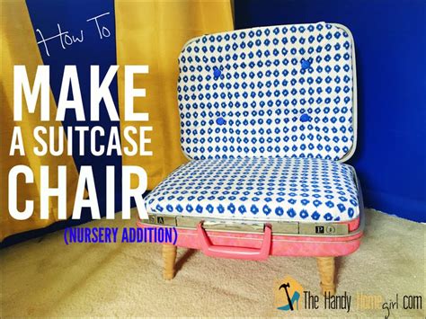 How To Make A Suitcase Chair Youtube