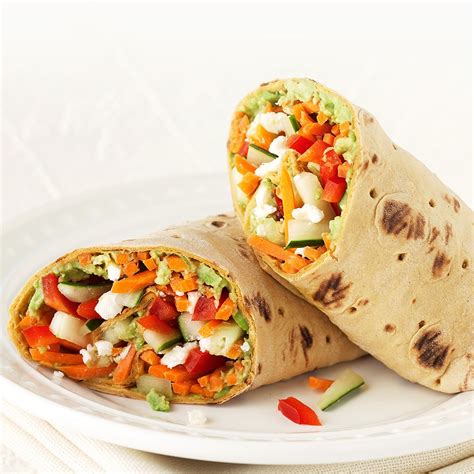 Crunch Time Veggie Wrap Recipe Eatingwell